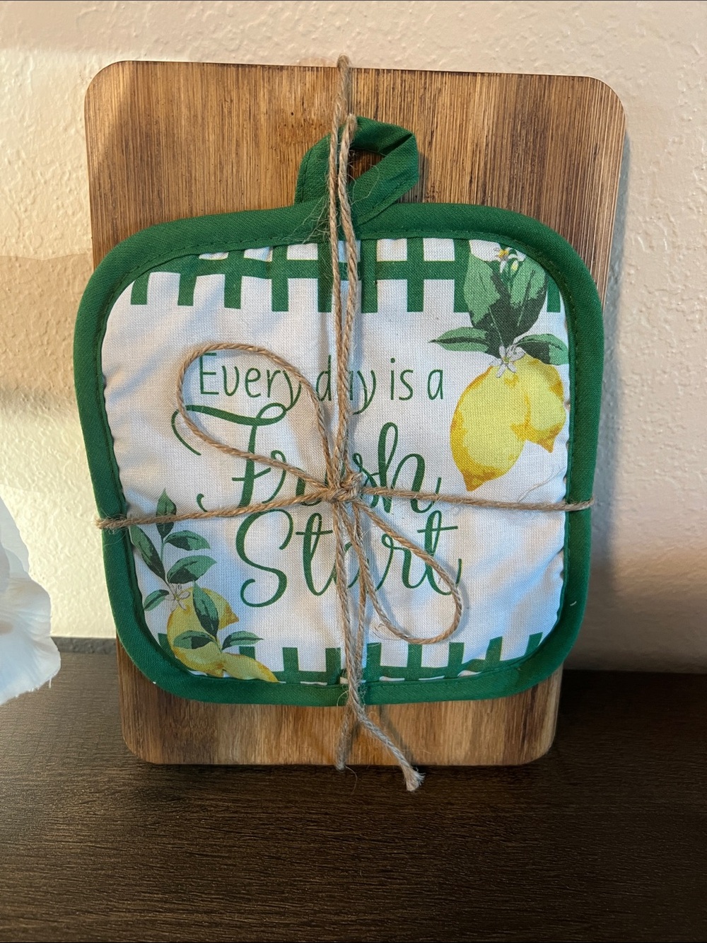 Cutting board and hot pad
